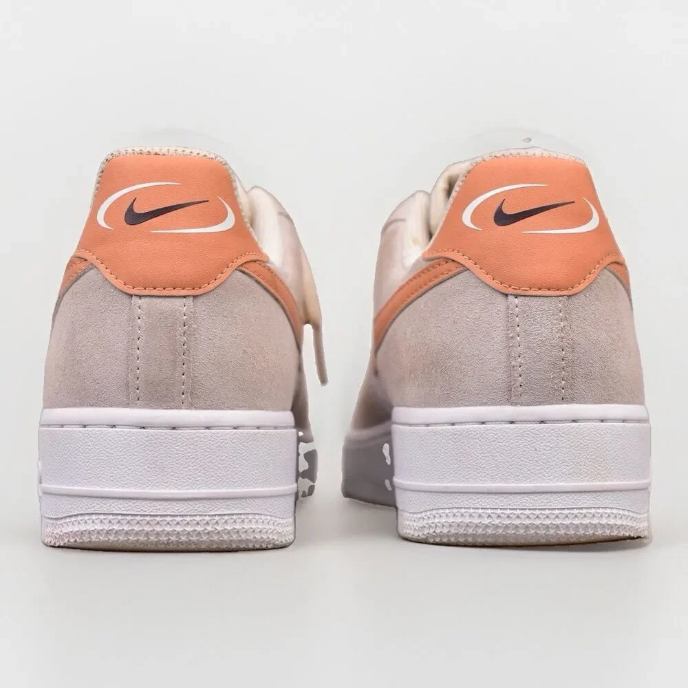 Nike Air Force 1 '07 Sneakers Tennis Shoes Women’s 9.5 White Beige Tan Suede